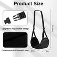 thumbnail image 2 of LANFENG Airplane Foot Hammock With Premium Memory Foam,Foot Hammock For Plane Travel,Airplane Hammock Foot Rest For Airplane,Train Travel And Office Use, 2 of 6