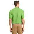 thumbnail image 2 of Port Authority TLK500 Mens Silk Touch Polo T-Shirt, Lime - 3XL Tall, 2 of 6