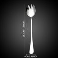 thumbnail image 3 of WHEANG Stainless Salad Spoon And Fork Set Polished Silver Finish Ideal For Serving And More And Dishwasher Perfect For Home And Kitchen Use, 3 of 5