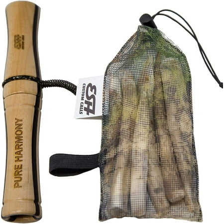 ESH Custom Calls Rattling Antlers for Deer hunting and Laminated Wooden Deer Grunt Call - Weather Resistant Deer Rattl