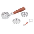 thumbnail image 3 of Bottomless Filter Holder, Alloy + Rosewood Practical Stable Coffee Machine Handle  For  For Coffee Clerk For Coffee Lover For Cafe Red Rosewood, 3 of 8