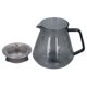 thumbnail image 3 of Servidor De Café, Olla Gris Galvanizada, Vidrio De Borosilicato Alto, 3 of 7