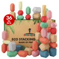 thumbnail image 1 of Bloques apilables EVERSMART Montessori, 36 unidades, para niños, 1 of 7