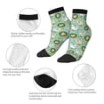 thumbnail image 3 of Goofa Chicken Laying Eggs Pattern Non Slip Socks with Grips for Elderly, Crew Socks Yoga Hospital Socks Cushioned Sole Gripper Socks for Men Women, 3 of 5