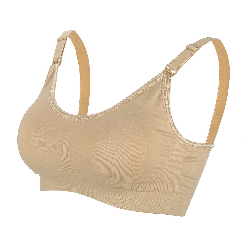Mgaxyff Mgaxyff Breastfeeding Bra,Padded Wire Free Front Open