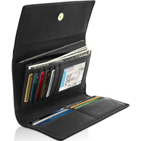 Access Denied - Trifold Clutch RFID Wallets For Women - Large Womens Wallet With Coin Pouch ...