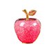 thumbnail image 2 of Adorno De Manzana De Cristal 1 unidad de adorno de manzana de cristal rosa,regalo personalizado de Nochebuena para amigos y familiares,decoración romántica navideña. Rkxzt, 2 of 9