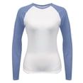 thumbnail image 4 of Long Sleeve Shirts For Women d Shirt Autumn Slim Stretch Color Matching Slight Top Womens Long Sleeve Tops, 4 of 4