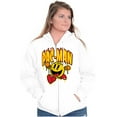 thumbnail image 4 of PACMAN Video Arcade Game Fire Logo Zip Up Hoodie Men's Women's Brisco Brands M, 4 of 5