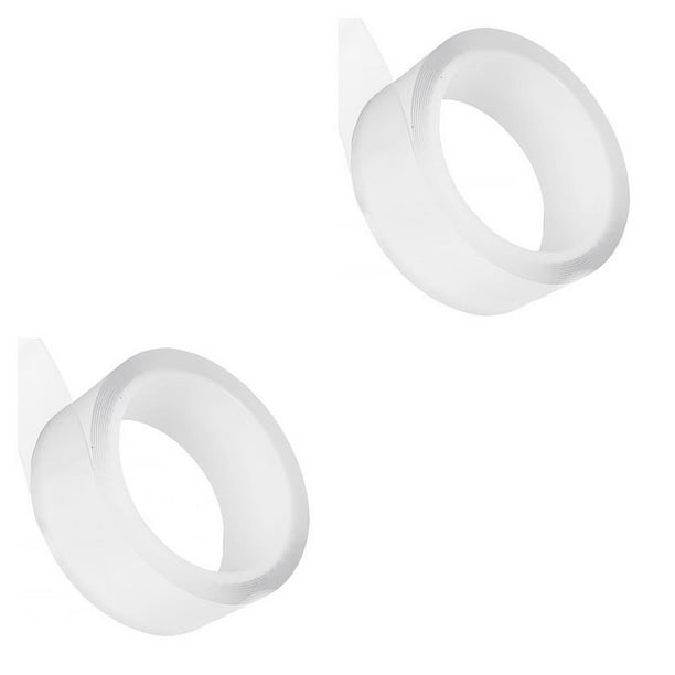 Sidaley Cinta transparente para fregadero de cocina, impermeable, antimoho, autoadhesivo, tira de baño, sello de agua para piscina, 30 mm de ancho 100mmx3 Metrosx0.5mm 2piezas Sidaley CBP011272