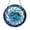 Acrylic 3.5 Inch, variant on Circular Stained Glass Spiral Suncatcher Round Blue and White Window Hanging Textured Glass Design Decorative Art for Home