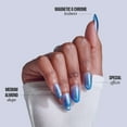 thumbnail image 4 of Kiss Glam Embellished Medium Almond Press-On Nails, Blue, 32 Pieces, 4 of 15