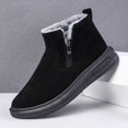 thumbnail image 6 of fashion-snow-boots-for-men-winter-warm-flat-cotton-plush-shoes-with-side-zipper-casual-daily-fleece-ankle-boot, 6 of 8