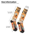 thumbnail image 2 of Honeii Chaussettes Longues Imprimé Flamants Roses Halloween, Chaussettes Design Original Cadeau pour Hommes et Femmes, Chaussettes Crew, Chaussettes Mollet, 2 of 6