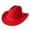 Red, variant on Western Cowboy Hat for Men Women Glitter Silver Sparkly Rhinestone,Red,One Size