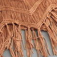 thumbnail image 6 of Western Fringe Crochet Tank - Boho Knitted Crop Top with Tassel Details, Summer Music Festival Vest | Yubnlvae (Brown | M), 6 of 6