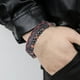 thumbnail image 1 of Pulsera de cuentas con forma de ojo de piedra volcánica natural, pulsera moldeable, pulsera de cuerda de cuero vacuno, pulsera de ágata, calentador, 1 of 3