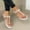 White, variant on Patlollav Womens Rhinestone Sandals Woman Shoes Flat Beach Sandals And Slippers Woman
