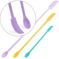 thumbnail image 3 of 3Pcs Jam Spatula Makeup Spatulas Set Mini Silicone Double Tip Scraper Set for Cosmetics, Food Bottles (Multicolor), 3 of 5
