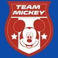 thumbnail image 2 of Boy's Mickey & Friends Team Mickey Badge Canada Graphic Tee Royal Blue Small, 2 of 5