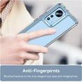 thumbnail image 3 of Case for Xiaomi Mi 12 Phone Case Slim Dropproof [Defend from Drop/Scratch/Slip/Fingerprint] Clear Acrylic Hard Back Soft TPU Bumper Hybrid Phone Cover for Xiaomi Mi 12-Crystal Clear, 3 of 16
