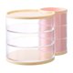 thumbnail image 3 of Organizador de caja de almacenamiento Powder Puff | Soporte de maquillaje giratorio de 3 compartimentos para brochas de lápiz labial | Estuche cosmético plegable de plástico a prueba de polvo, 3 of 7