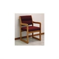 thumbnail image 1 of Dakota Wave Valley Sled Base Reception Chair in Medium Oak-Charcoal Grey Standard, 1 of 4