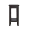 thumbnail image 2 of Pemberly Row Table d'Appoint Moderne Étroite en Bois avec Tablette, Noir, 2 of 6