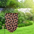 thumbnail image 2 of Wukai Brown Football On Black Print Garden Flag 12.5x18 Inch Double Sided Sun-resistant Rain-resistant, Wrinkle-resistant Colorfast(Only Flag), 2 of 7