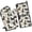 Cute Cat, variant on Colorful Floral Pattern Kitchen Oven Mitt and Pot Holder Sets 2 Pcs for Baking, Cooking and Grilling, Heat Resistant Up To 392 °F