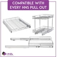 thumbnail image 4 of Hold N’ Storage Sliding Rails Pair of Heavy Duty Drawer Rails with Smooth Sliding System 21" D, 4 of 9