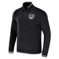 thumbnail image 2 of Men's NFL x Darius Rucker Collection by Fanatics Black Las Vegas Raiders Logo Quarter-Zip Top, 2 of 3