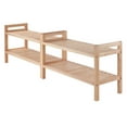 thumbnail image 6 of Winsome Mercury 2-Piece Stackable Shoe Rack, Natural Finish, 6 of 11