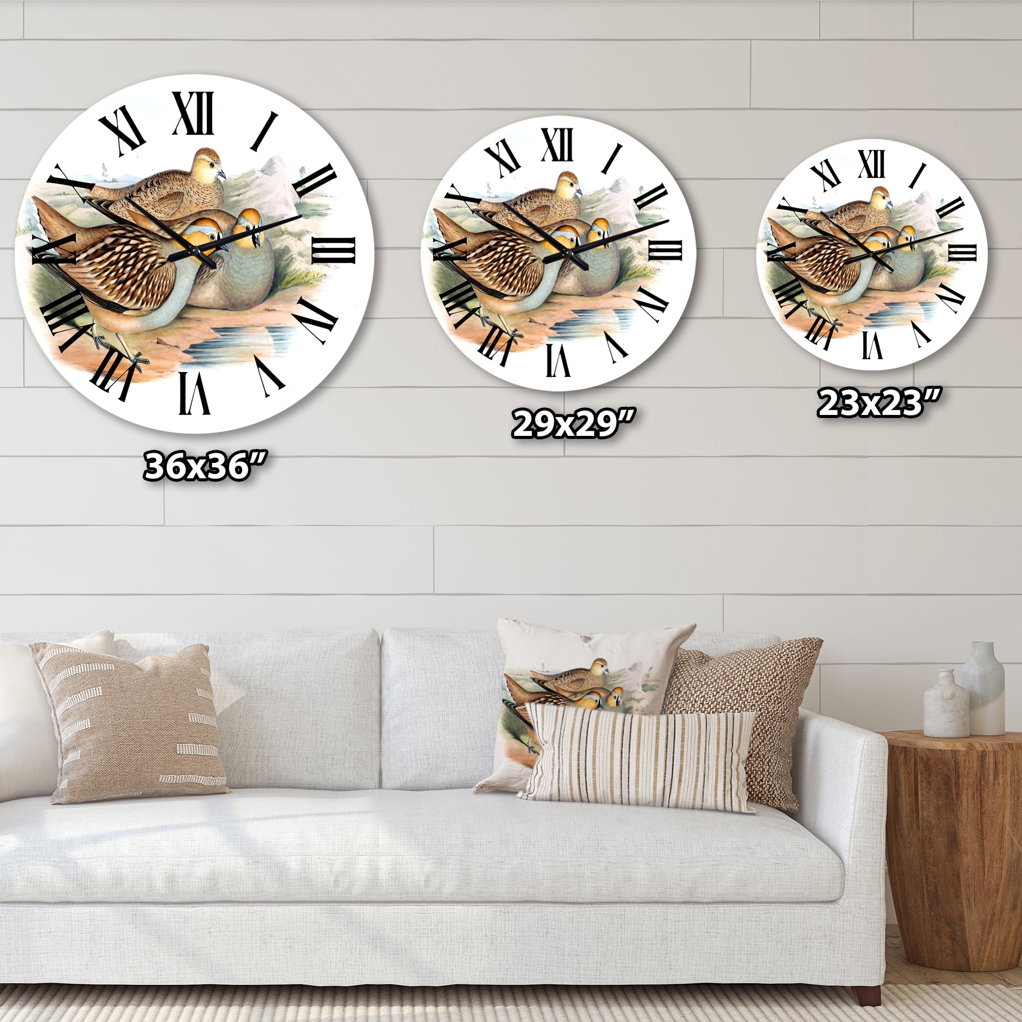 Designart 1 in Quartz Traditional Wall Clock