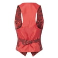 thumbnail image 4 of Made by Olivia Women's Casual Versatile Racerback Patterned Vest Tuxedo Suit Waistcoat, 4 of 4