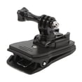 thumbnail image 3 of Action Camera Backpack Clip, Camera Backpack Fixing Clamp Wide Application 360 Degrees Rotating Plastic Quick Release Buckle Wear Resistant  for Skateboarding, 3 of 7