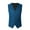 Blue, variant on Mens Business Formal Casual Wedding Banquet Vest V Neck Sleeveless Slim Jacket Suit Vest