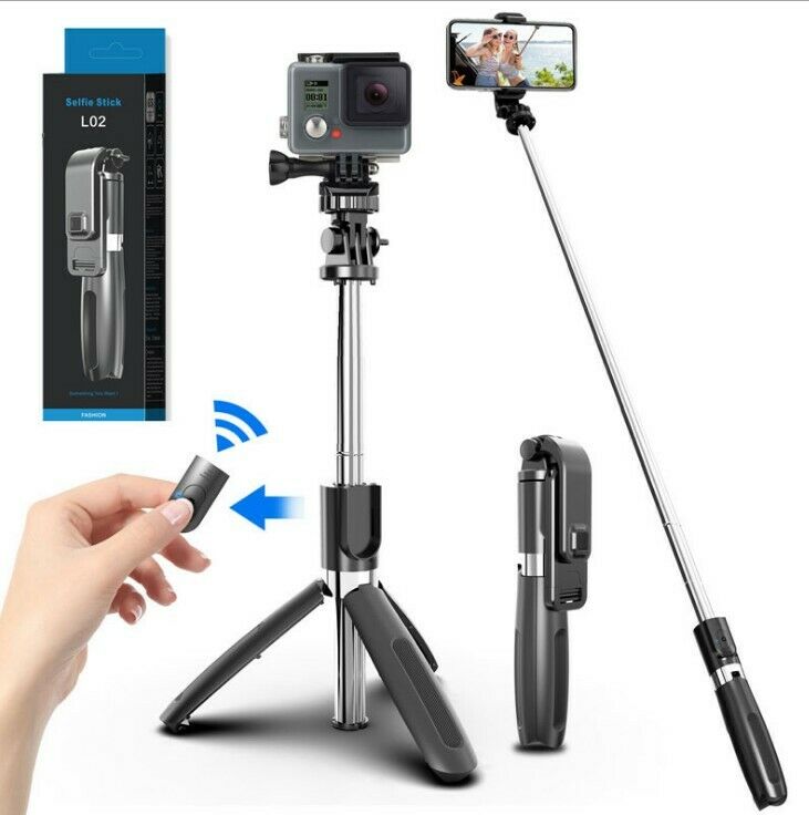 2 in 1 Selfie Stick Kit Extendable Selfie Stick Tripod Handheld Phone