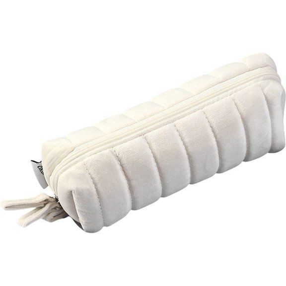 Hzzsbu Cloud Bread Plush Pencil Pouch, Cute Portable Pen Case and Stationery Organizer for Women and Professionals