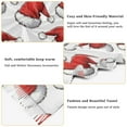 thumbnail image 5 of FORMRS Womens Scarf Winter Soft Long Big Warm Shawls Wrap Tassel Scarves, Red Santa Hats Pattern, 5 of 9
