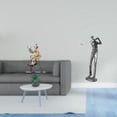 thumbnail image 2 of Colección de esculturas de figuras de payasos jugando al golf, estatua moderna de resina, adorno de escritorio para centro de mesa, vitrina, decoració, 2 of 8