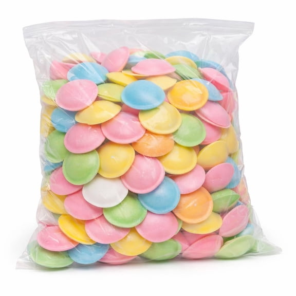 Satellite Wafers Candy - Pack of 300 - Filled with Assorted Beads - Light, Crispy, and Nostalgic Flying Saucer Candy Wafers 32106