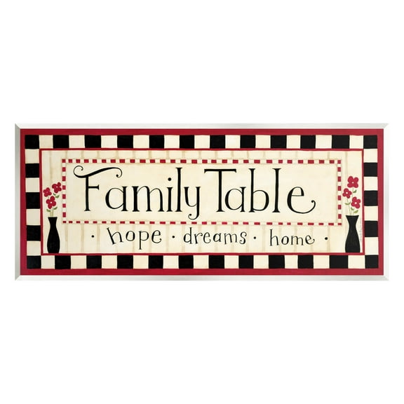 Family Table Hope Dreams Home Sign Typography Graphic Art Unframed Art Print Wall Art