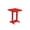 Bright Red, variant on Keystone Amish Co. Poly Composite Square Balcony Side Table, Blue