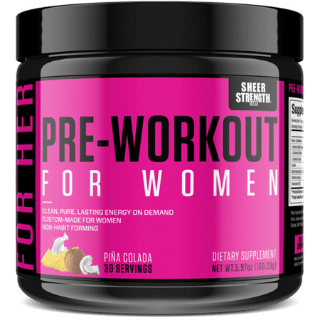 Sheer Pre-Workout for Women - Premium Supplement, Increased Energy, Enhanced