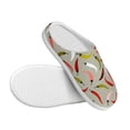 thumbnail image 3 of Lsque Colorful Chili Pattern Womens Comfort Cotton on Scuff With Memory Foam and Anti-skid Sole Slipper-35/36, 3 of 7