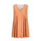 thumbnail image 5 of Vestido de Verano Casual, Vestido de Cuello en V sin Mangas Impreso Suelto Hecho de Poliéster Cómodo para el Uso Diario de Verano de Primavera, Vestido de Verano de Mujer, 5 of 5