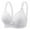 White, variant on ZKCCNUK Women's Bras Printing Gathered Together Large Size Daily Bra Underwear No Rims Everyday Bras Size XS-5XL