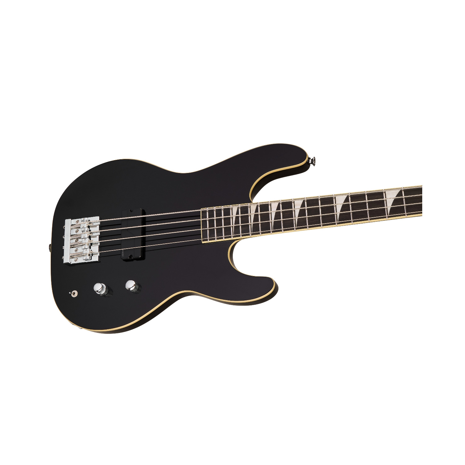 Jackson Pro Plus Limited Edition Pure Metal 4-String Concert Bass Guitar with Fishman Fluence Pickup (Gloss Black)