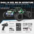 thumbnail image 4 of HAIBOXING 1:18 Scale All Terrain RC Car 18859, 36 KPH High Speed 4WD Electric Vehicle with 2.4 GHz Remote Control, Two Rechargeable Batteries (Green), 4 of 5